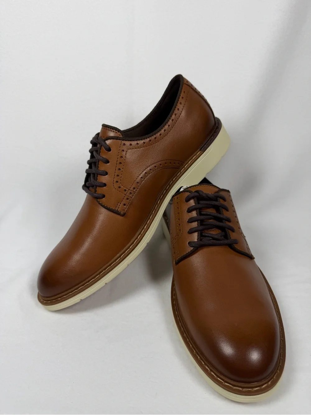 Cole Haan Go-To Plain Toe Oxford Brown Leather Men’s Size 8M